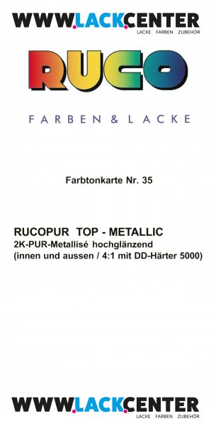 Farbkarte 35 Rucopur Top Metallic