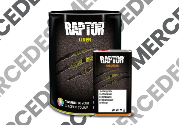 Raptor Lack Gebinde-Kit mit Härter, Mercedes Farbtöne