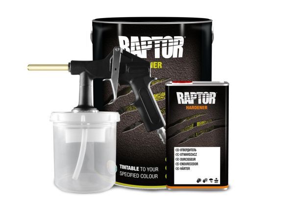 Raptor Lack Gebinde-Kit, Schwarz mit Gun VV