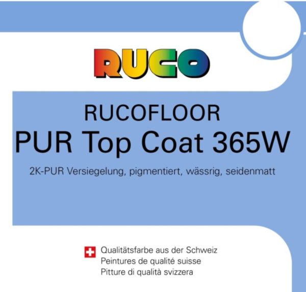 RUCOFLOOR PUR Top Coat 365W UV-beständige Versiegelung für Epoxidharzböden